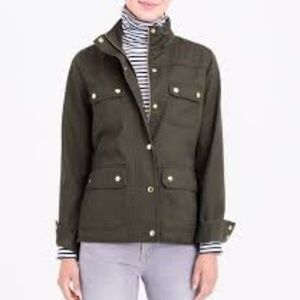 J. Crew Resin Coated Twill Jacket